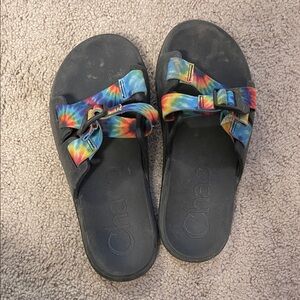 Chaco Women's Tie-Dye and Black Sandals